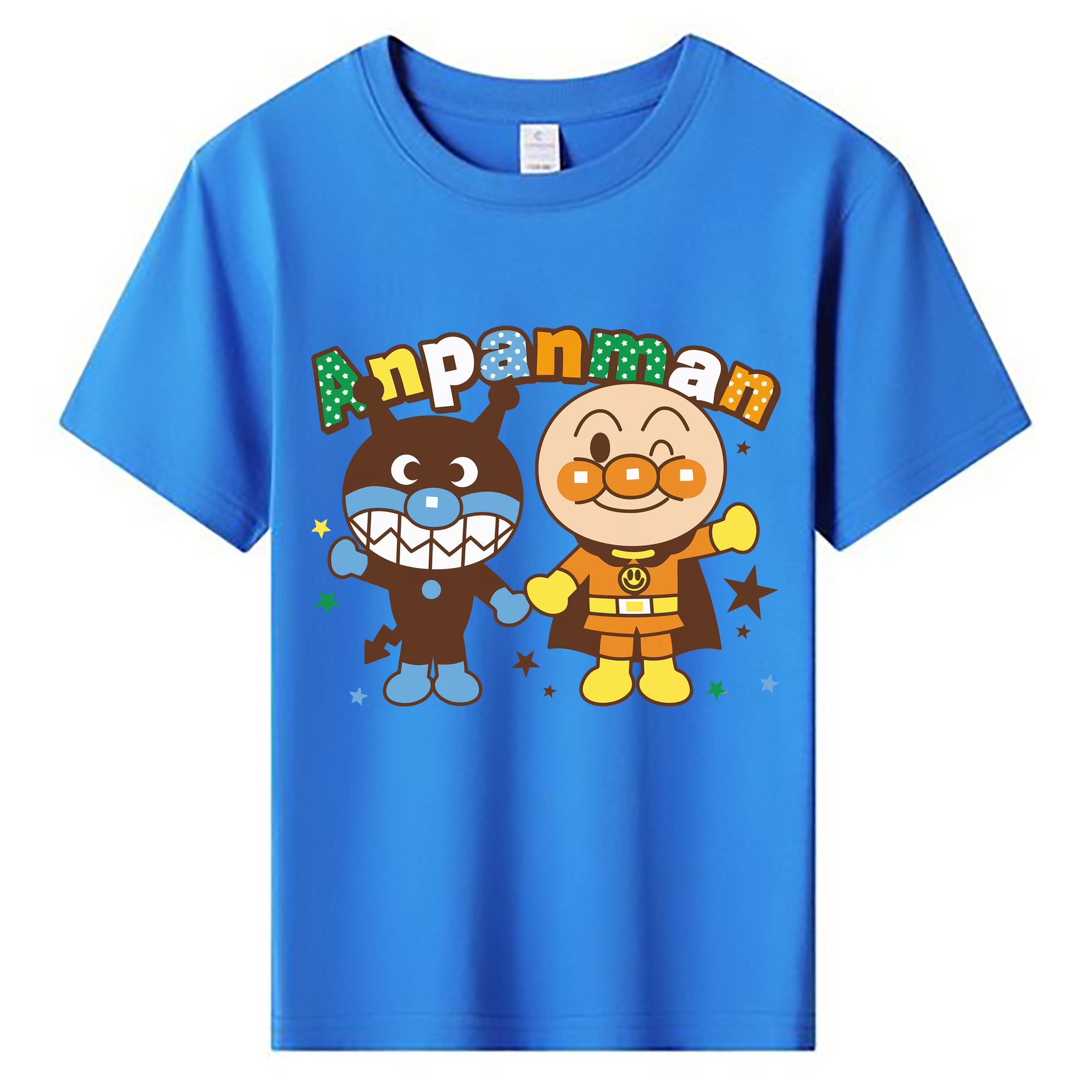 （画像用） アンパンマン Anpanman 綿100％キッズTシャツ（フロントプリント）